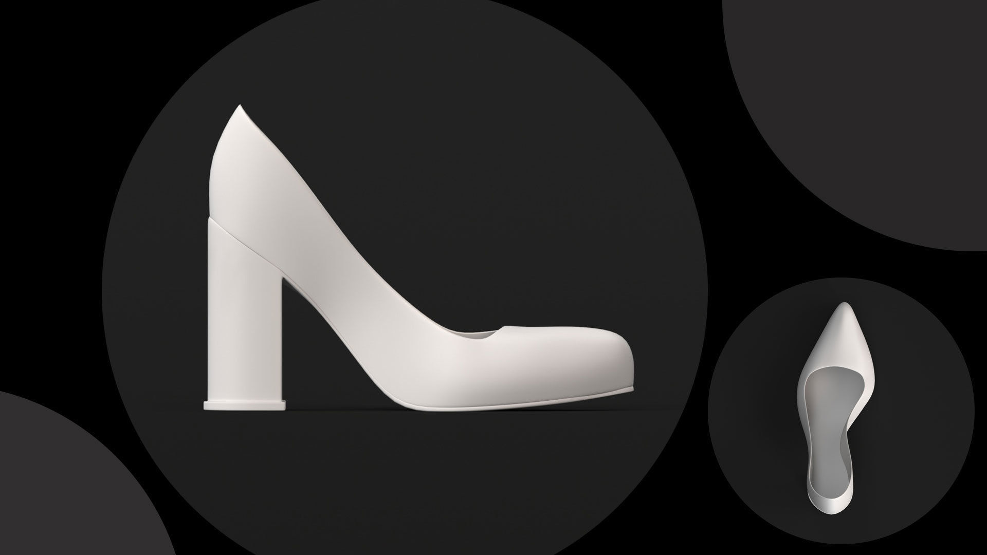 8 Models of different types of heels 3D print model_13