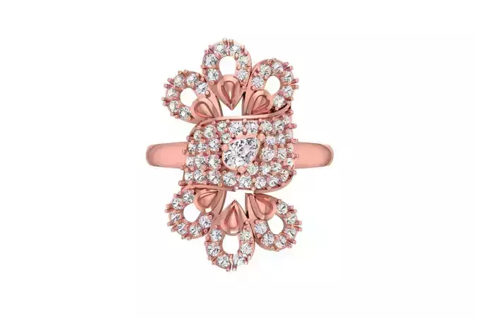 Women Ring 3dm STL OBJ FBX Renders Details