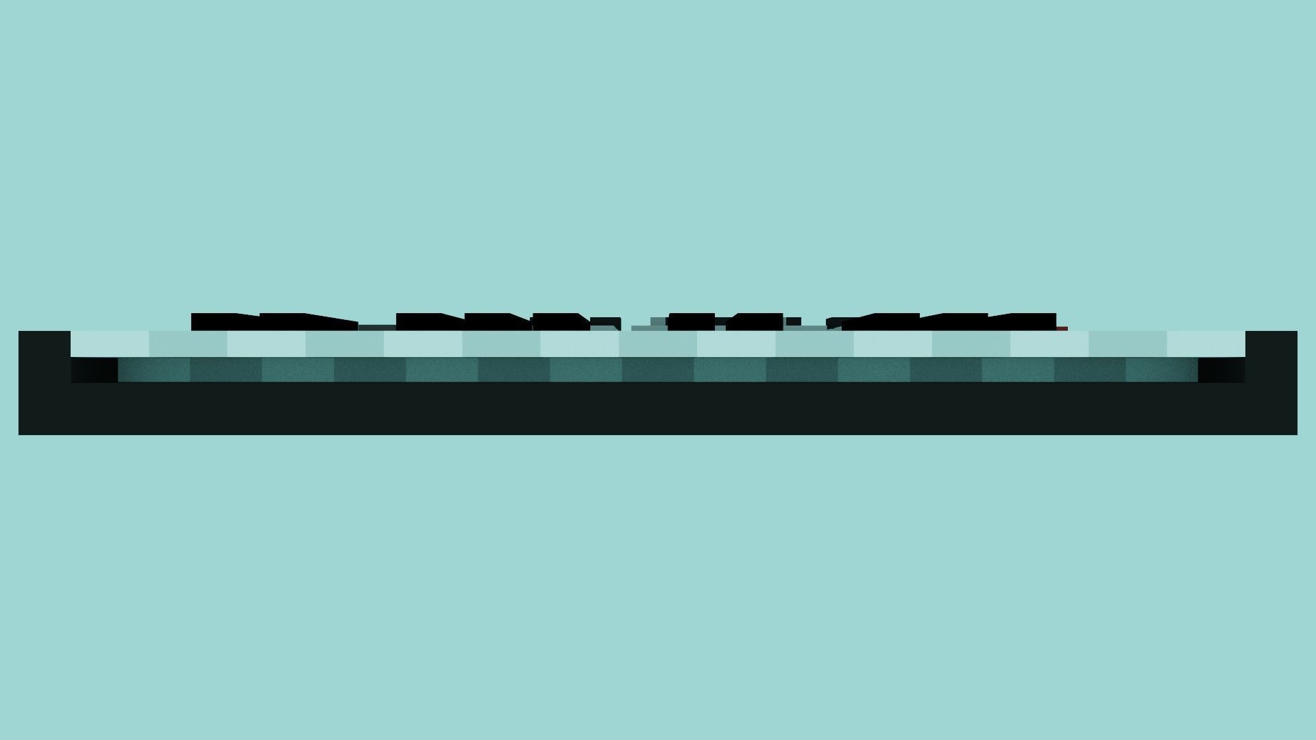 Voxel Synthesizer Bass Station Low-poly 3D model_4