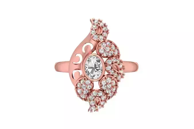Women Ring 3dm STL OBJ FBX Renders Details