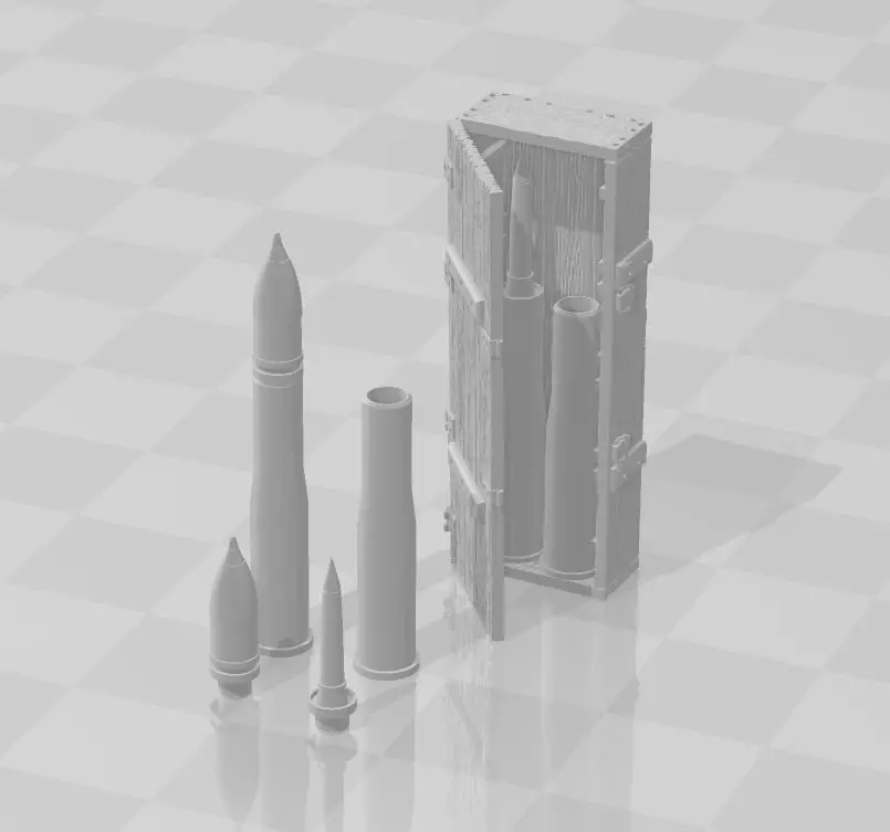T55 munition and woodbox set 1 35 3D print model
