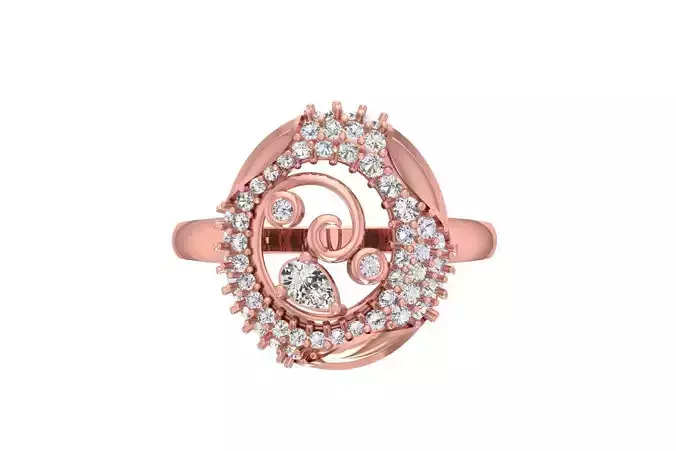 Women Ring 3dm STL OBJ FBX Renders Details