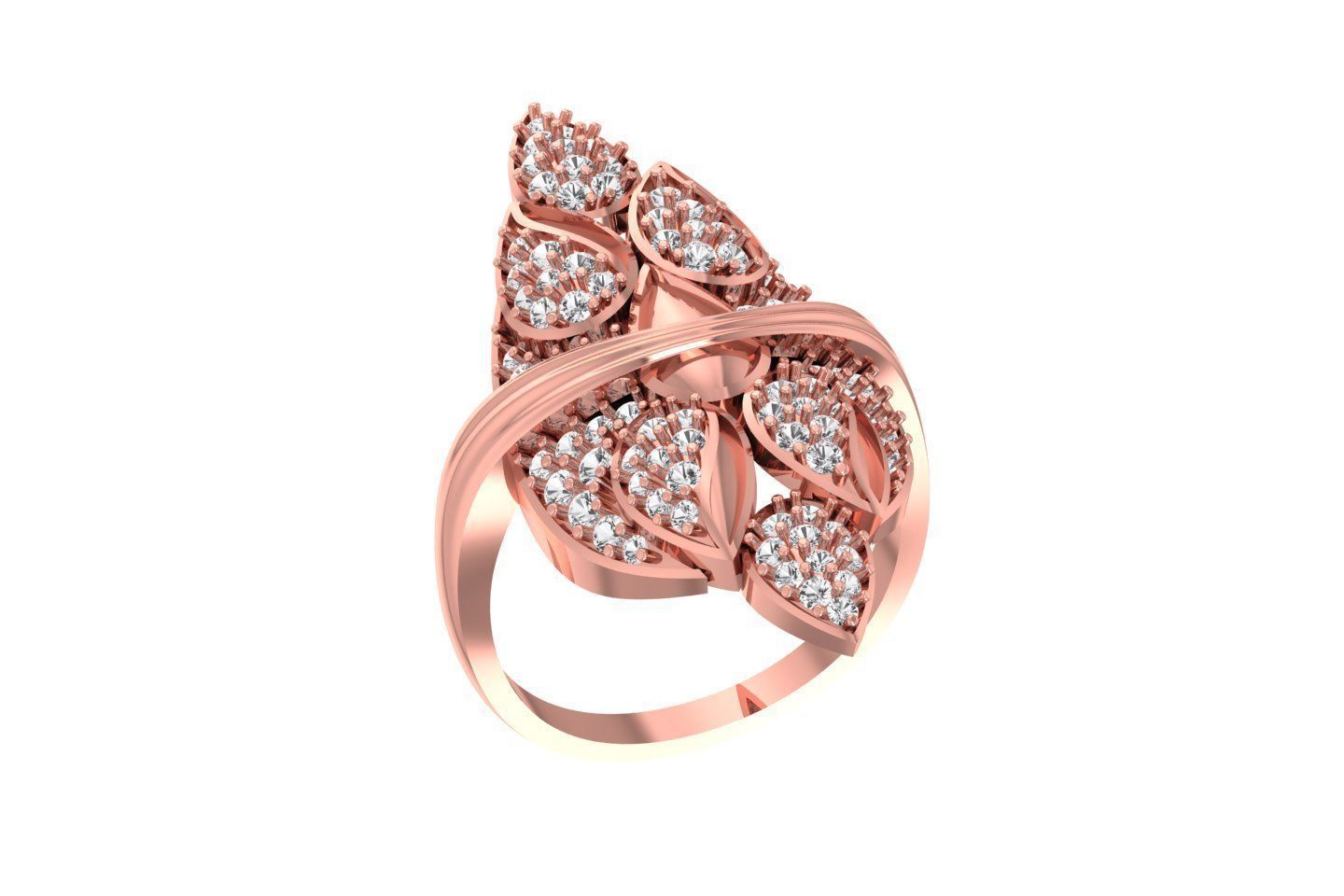 Women Ring 3dm STL OBJ FBX Renders Details 3D print model_1