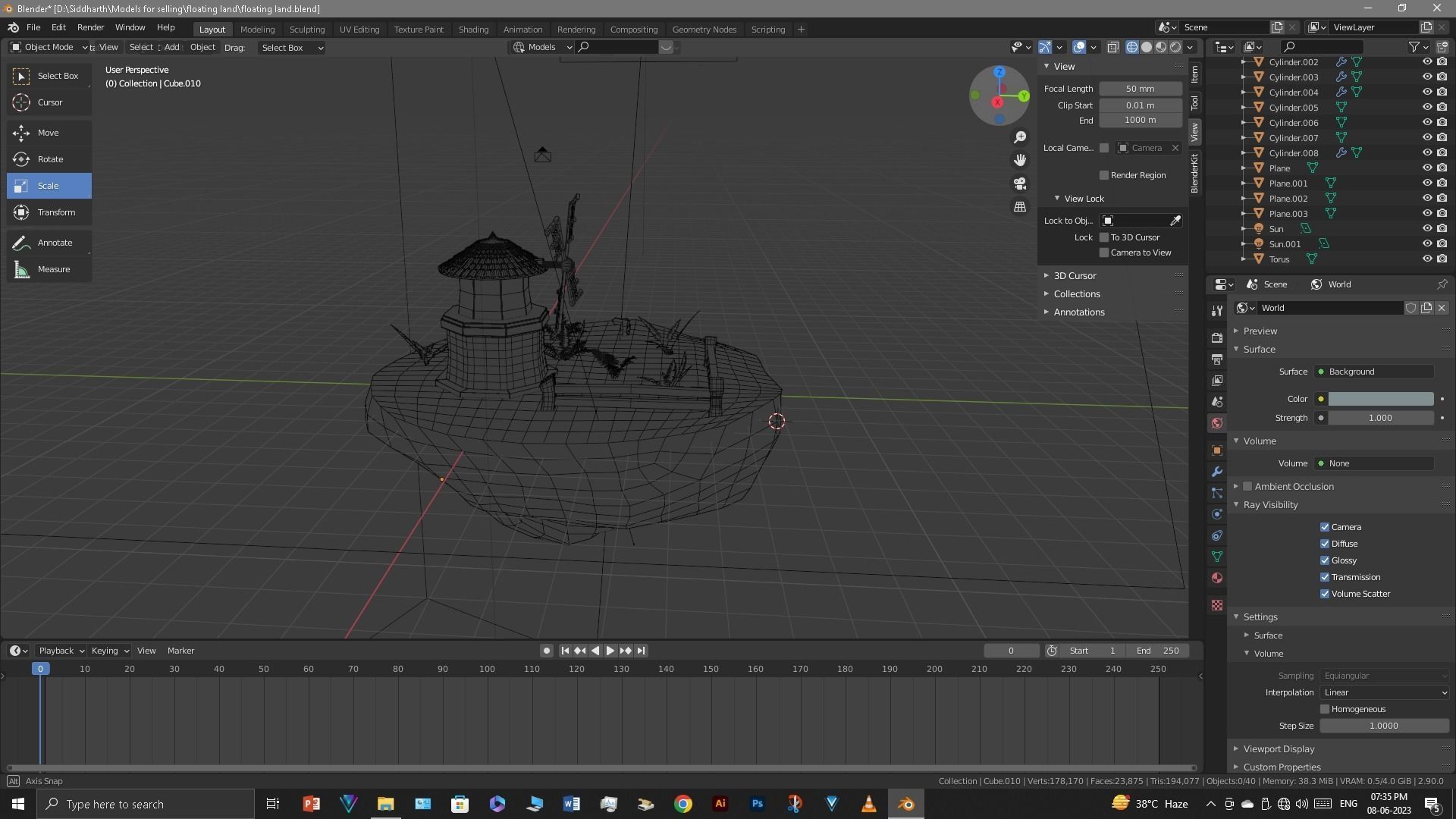 Floating Island 3D model_52