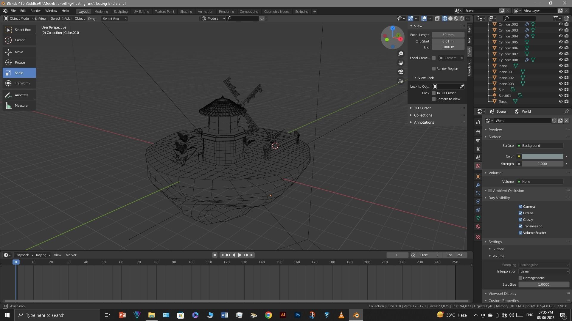 Floating Island 3D model_51