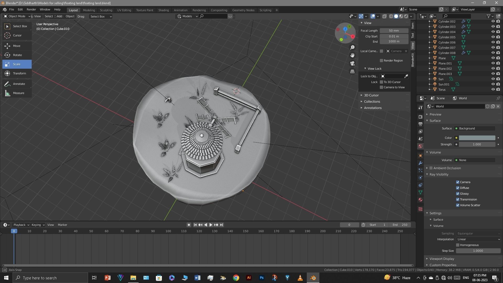 Floating Island 3D model_24