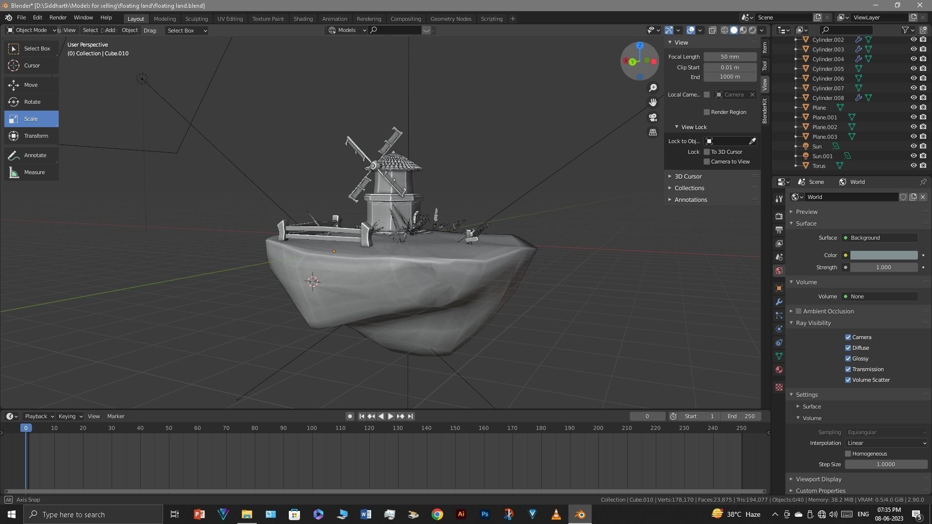 Floating Island 3D model_25