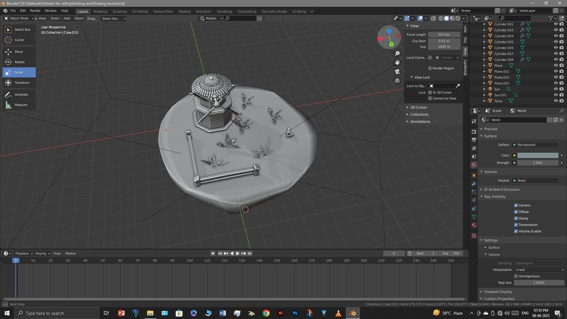 Floating Island 3D model_39