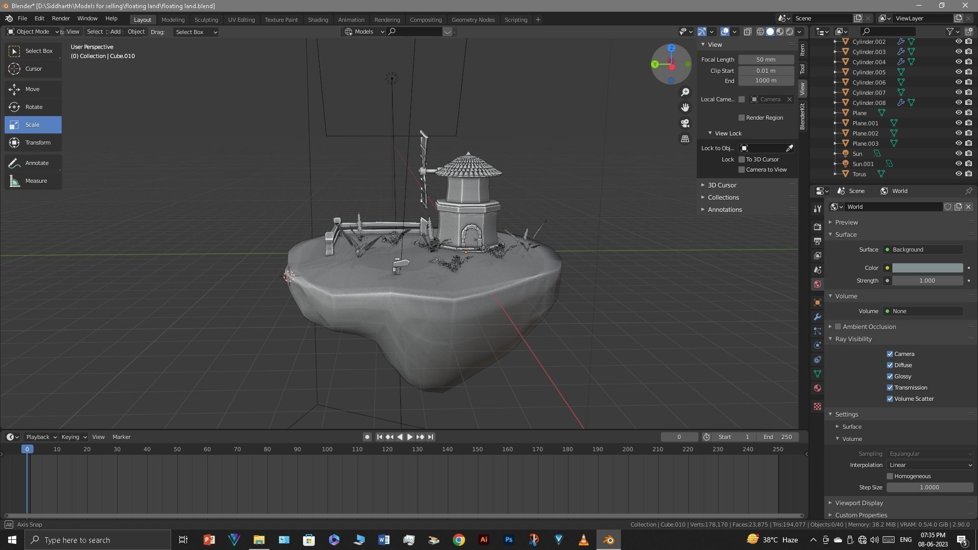 Floating Island 3D model_23