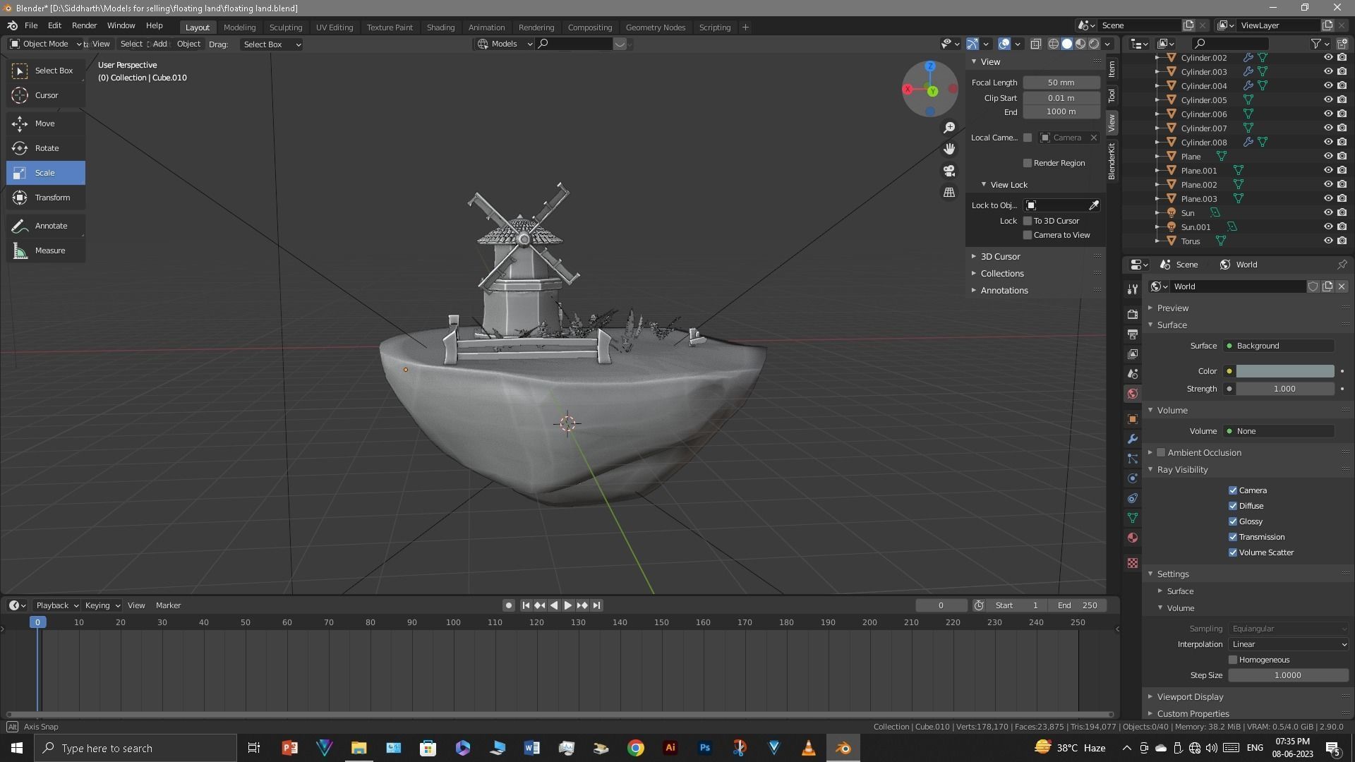 Floating Island 3D model_31