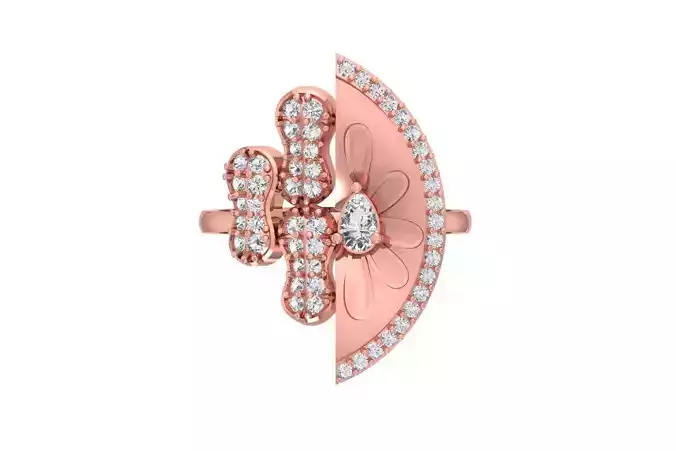 Women Ring 3dm STL OBJ FBX Renders Details