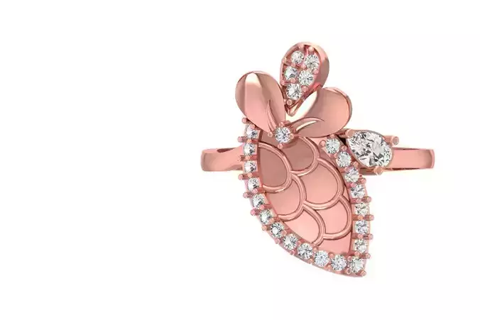 Women Ring 3dm STL OBJ FBX Renders Details