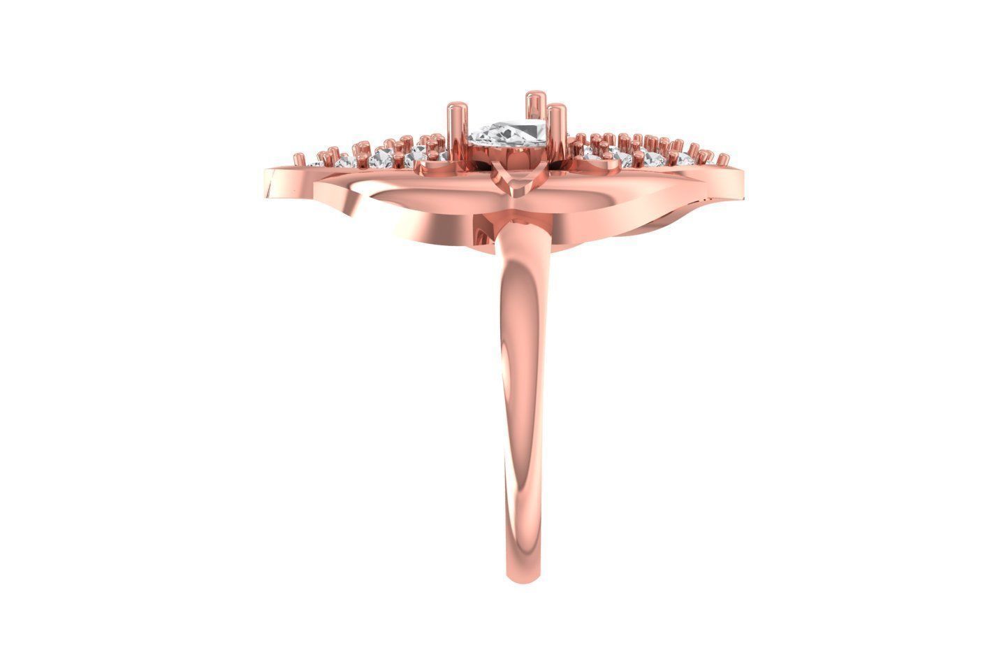 Women Ring 3dm STL OBJ FBX Renders Details 3D print model_2