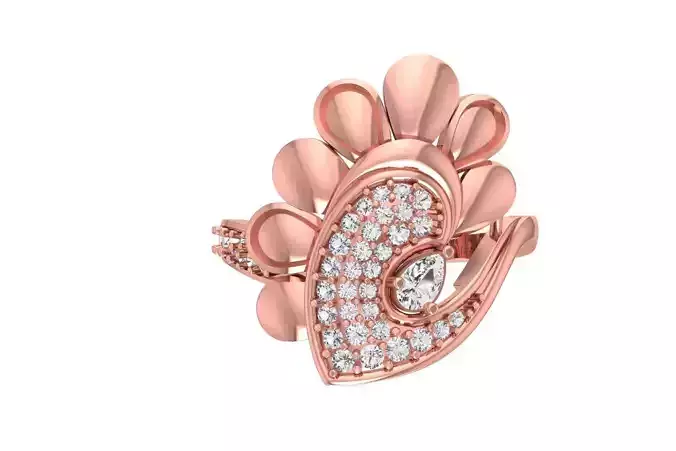 Women Ring 3dm STL OBJ FBX Renders Details