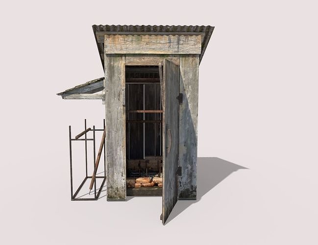Old Smokehouse 3D model 2