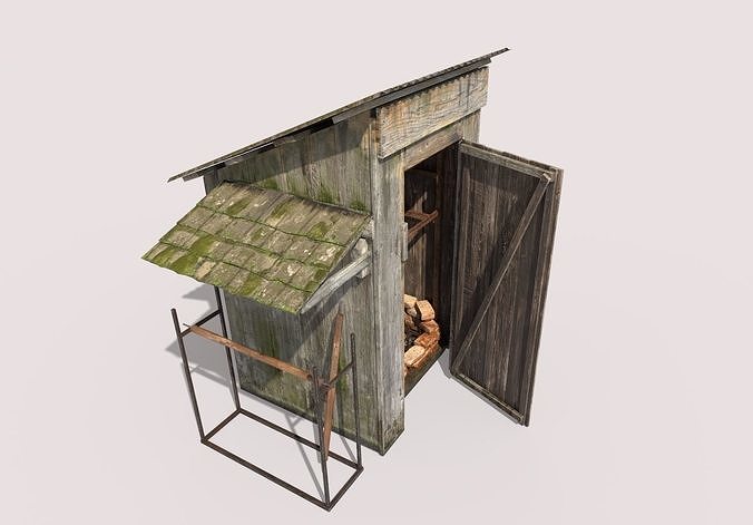 Old Smokehouse 3D model 4