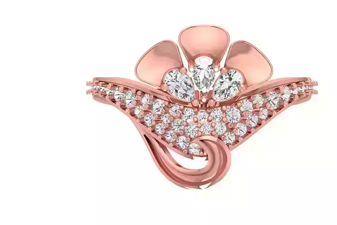 Women Ring 3dm STL OBJ FBX Renders Details