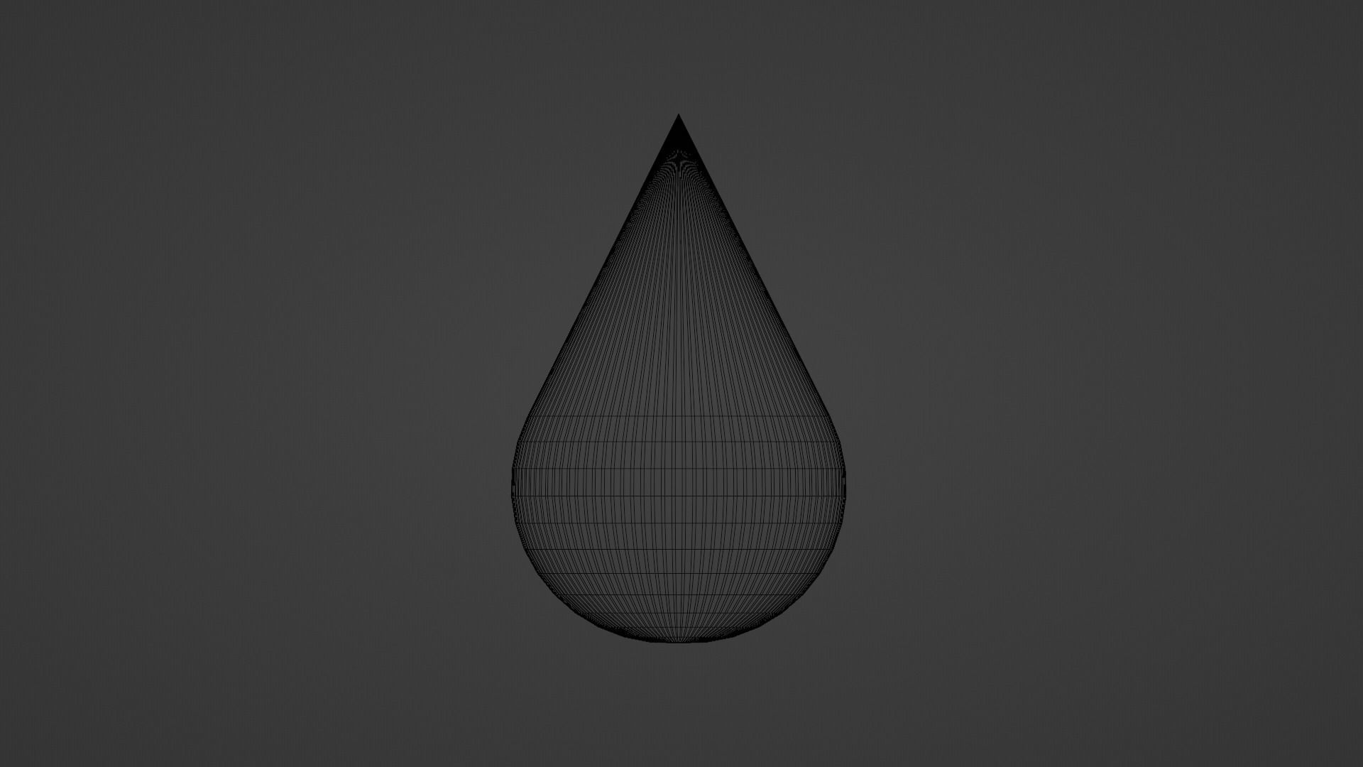 Gold Drop Low-poly 3D model_8