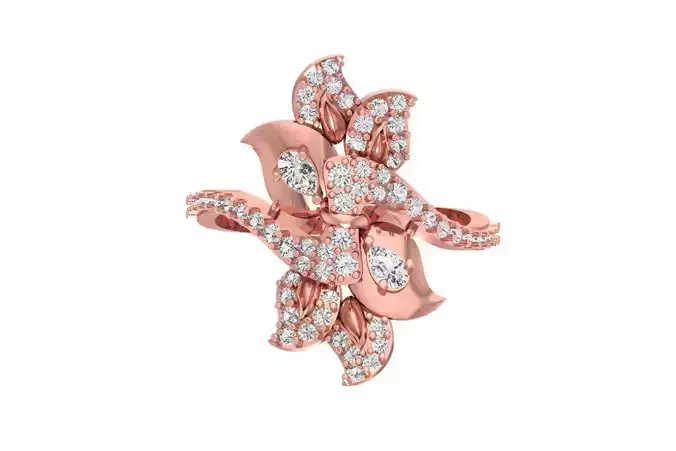 Women Ring 3dm STL OBJ FBX Renders Details