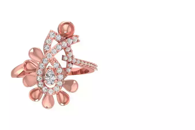 Women Ring 3dm STL OBJ FBX Renders Details