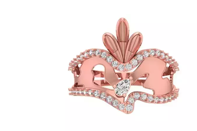 Women Ring 3dm STL OBJ FBX Renders Details