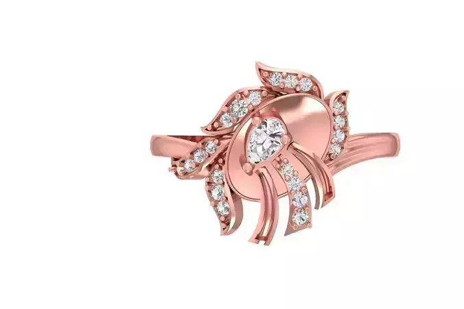 Women Ring 3dm STL OBJ FBX Renders Details