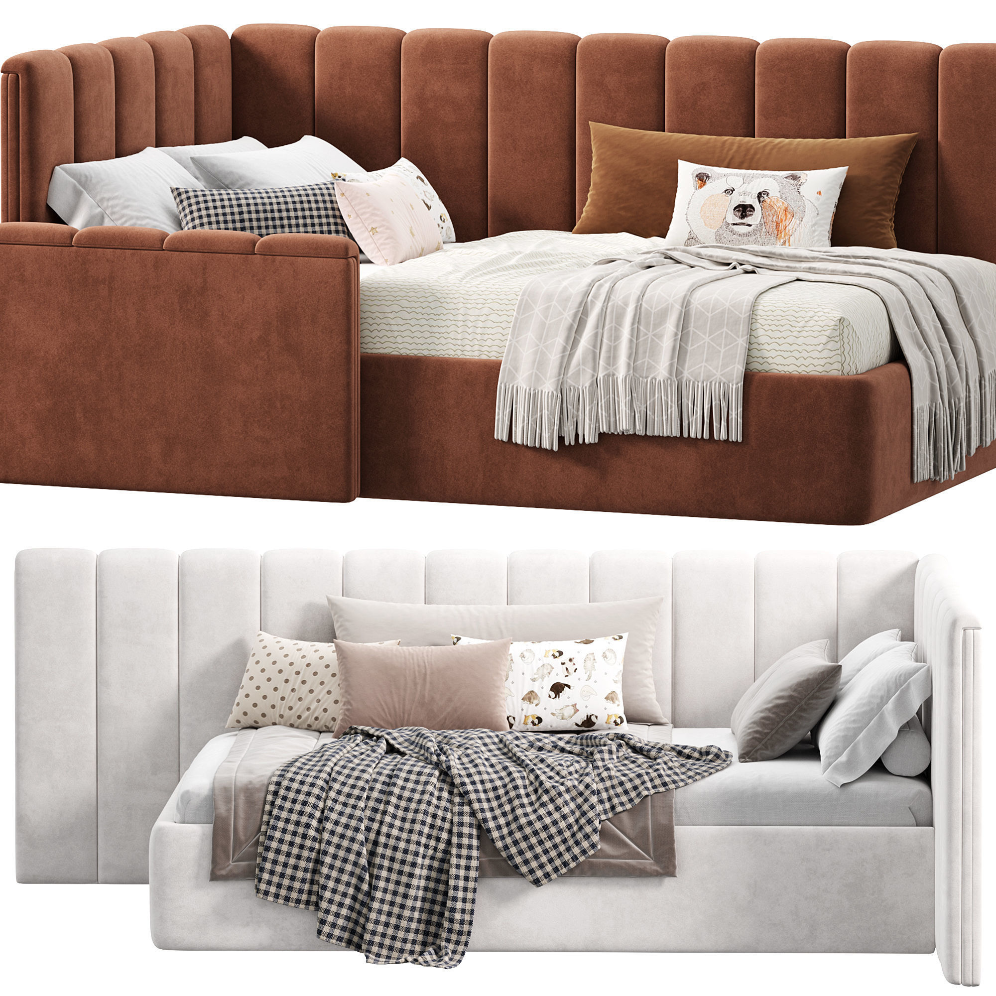 Childrens Bed Valencia by WoodSoft 3D model_1