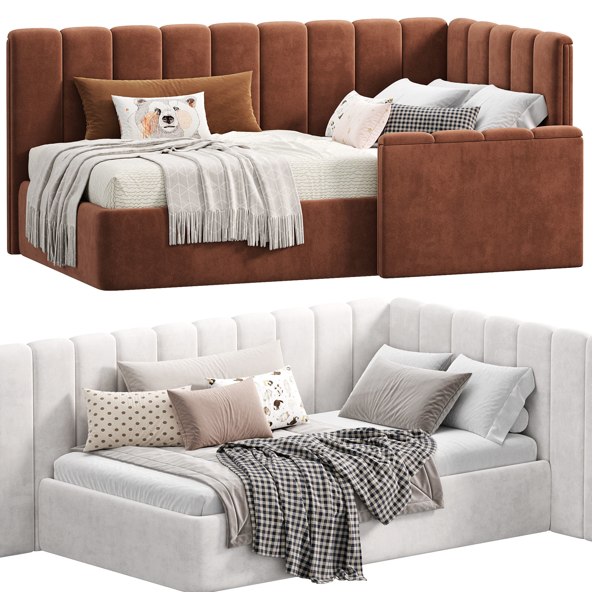 Childrens Bed Valencia by WoodSoft 3D model_2