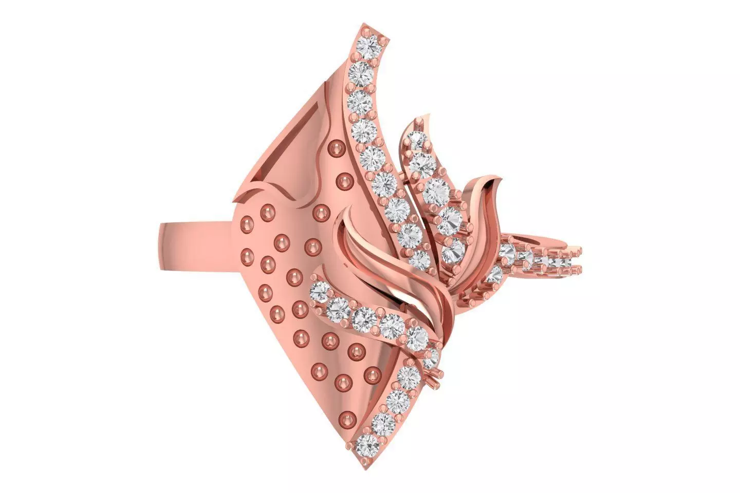 Women Ring 3dm STL OBJ FBX Renders Details 3D print model_0