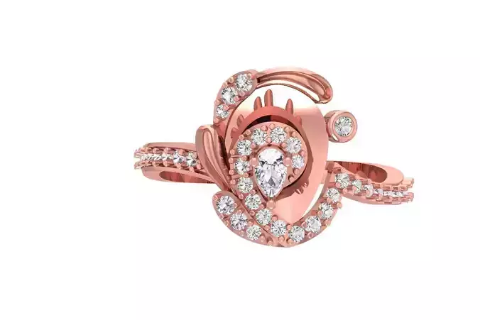 Women Ring 3dm STL OBJ FBX Renders Details