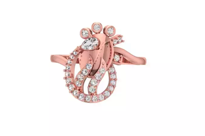 Women Ring 3dm STL OBJ FBX Renders Details