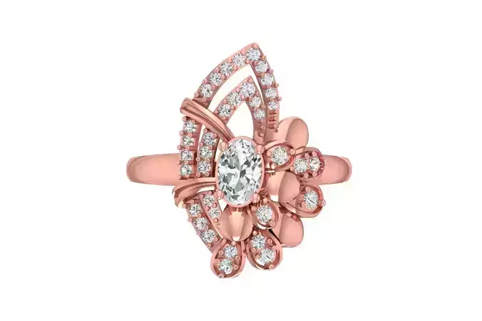 Women Ring 3dm STL OBJ FBX Renders Details