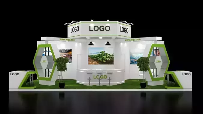 stall 10m x 6m 3D model