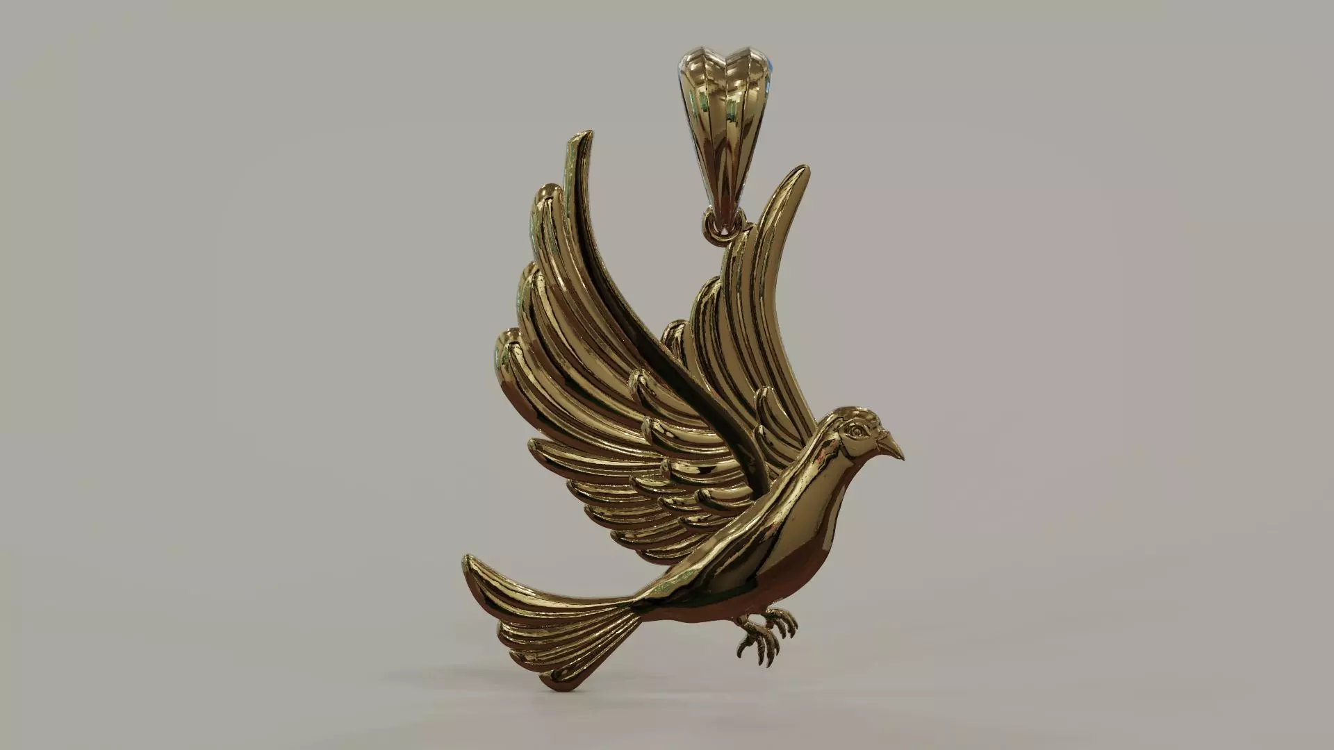 Dove Pendant 3D print model