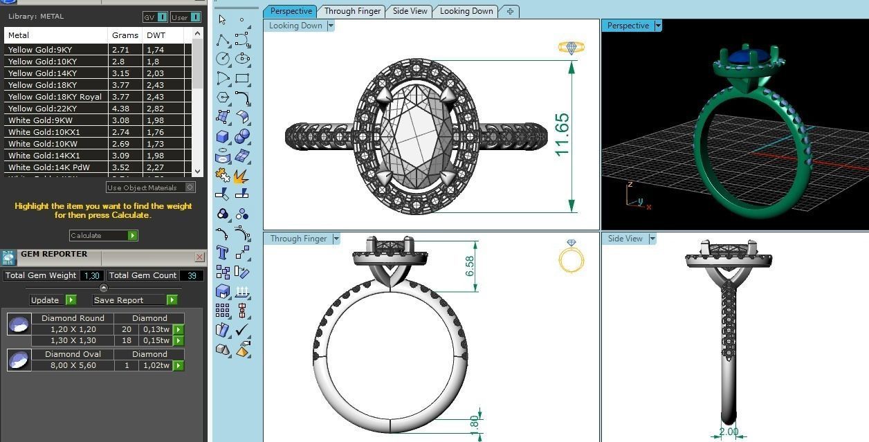 92 Ring for woman 3d print model 3D print model_2