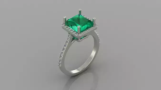107 Engagemet Ring for man 3d print model 3D print model