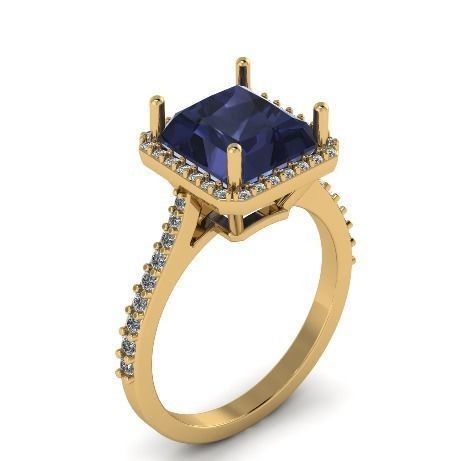 107 Engagemet Ring for man 3d print model 3D print model_5