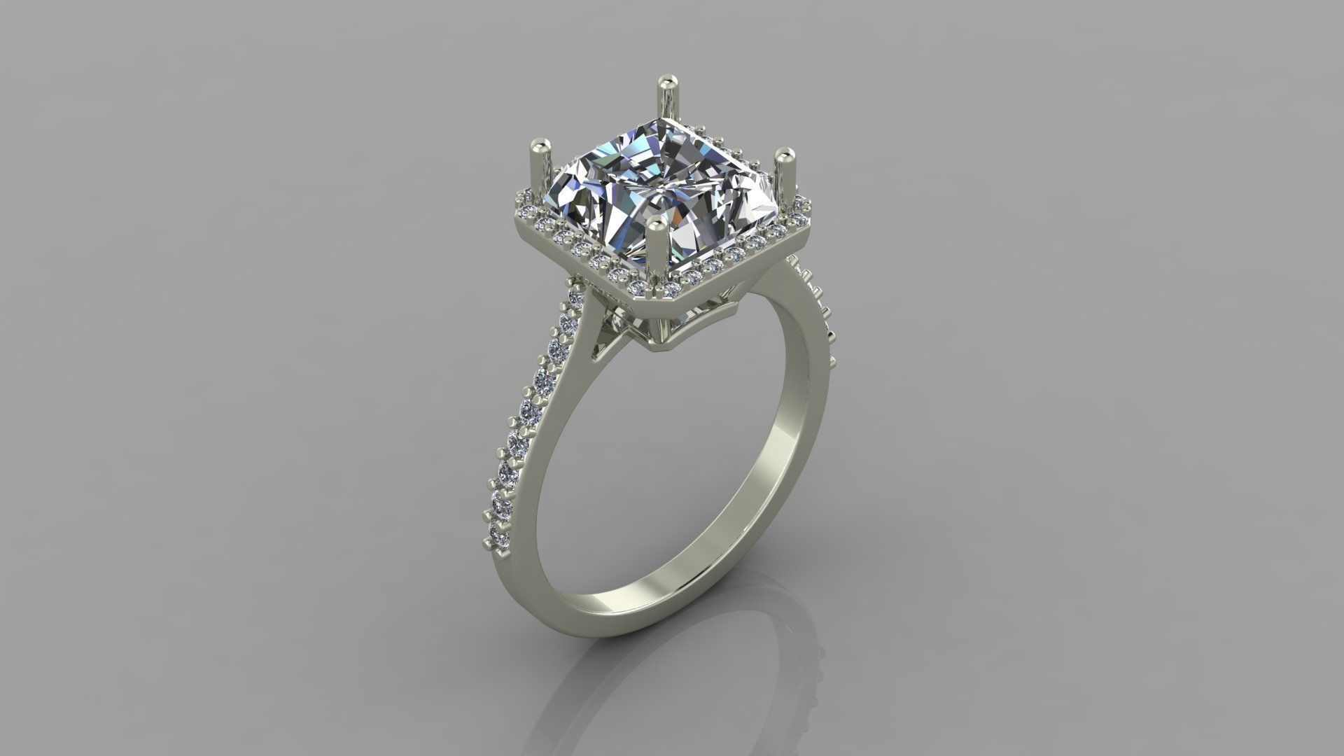 107 Engagemet Ring for man 3d print model 3D print model_1