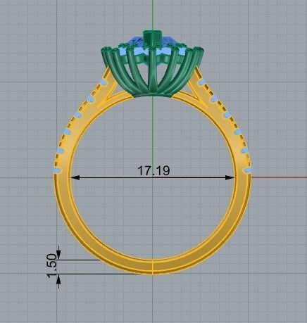104 Jewellery Ring 3d print model 3D print model_1