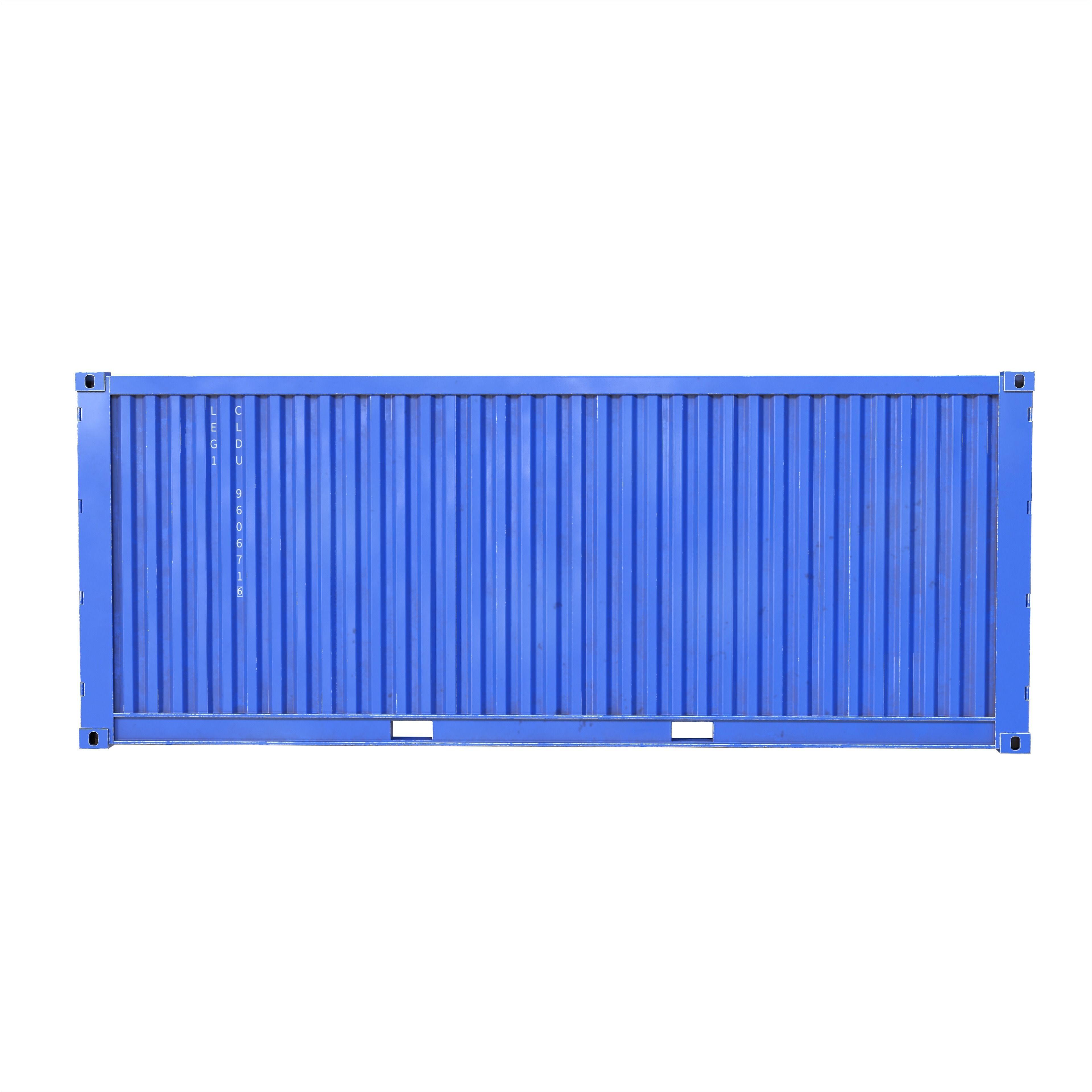 Shipping Container 20ft Low-poly 3D model_5