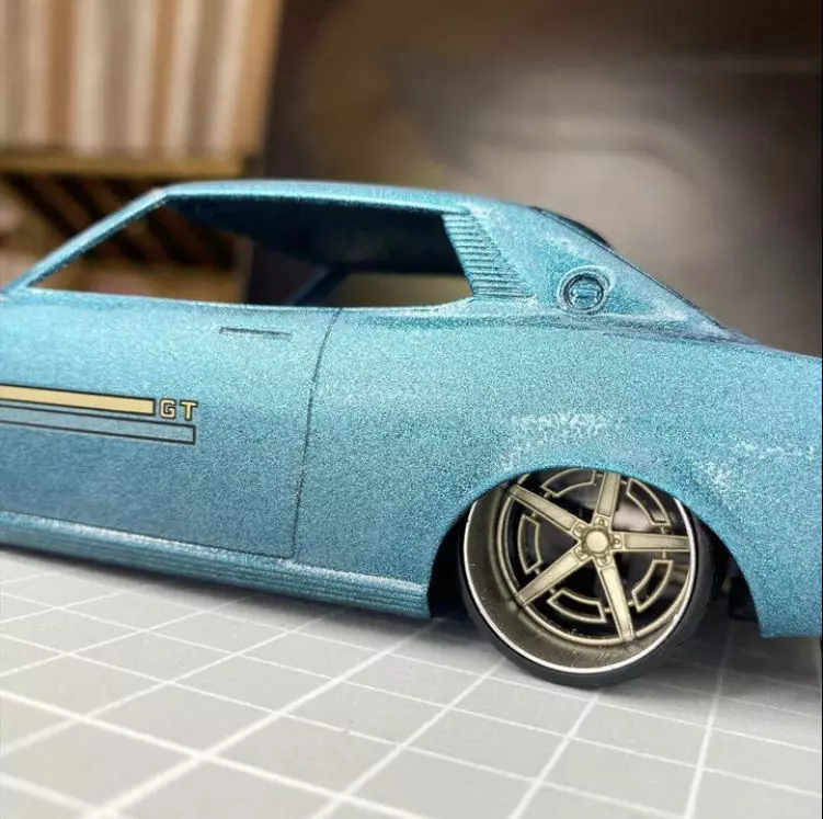 20inch CELICA-R Concave Wheels w Tires 3D print model_0