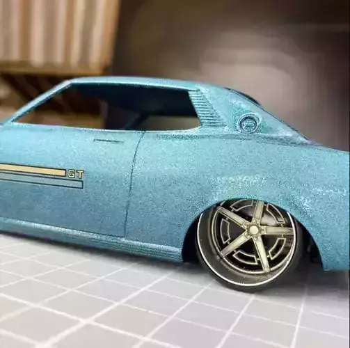 20inch CELICA-R Concave Wheels w Tires 3D print model