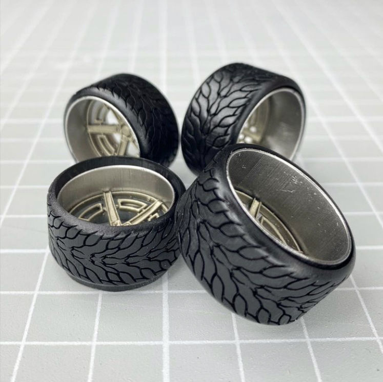 20inch CELICA-R Concave Wheels w Tires 3D print model_1