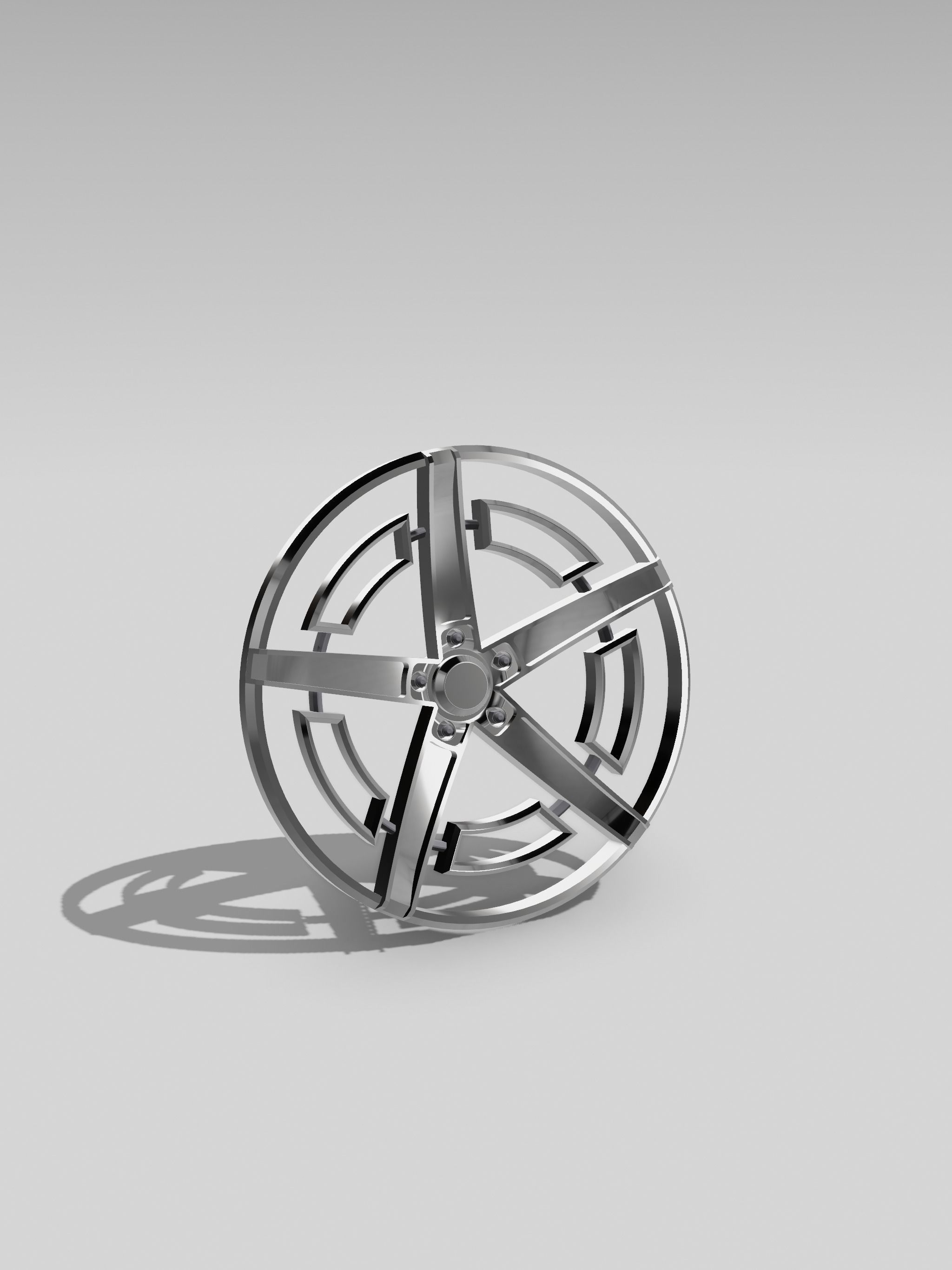 20inch CELICA-R Concave Wheels w Tires 3D print model_4