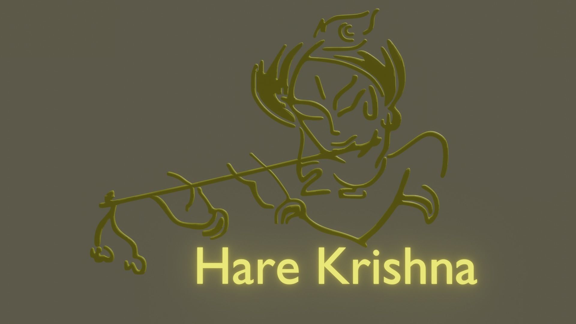 Krishna Art 3D model_8