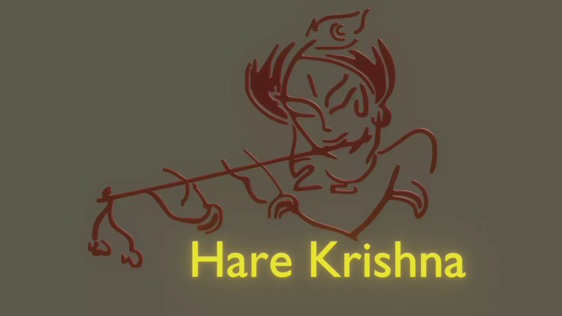 Krishna Art 3D model_0