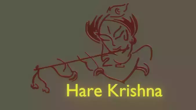 Krishna Art 3D model