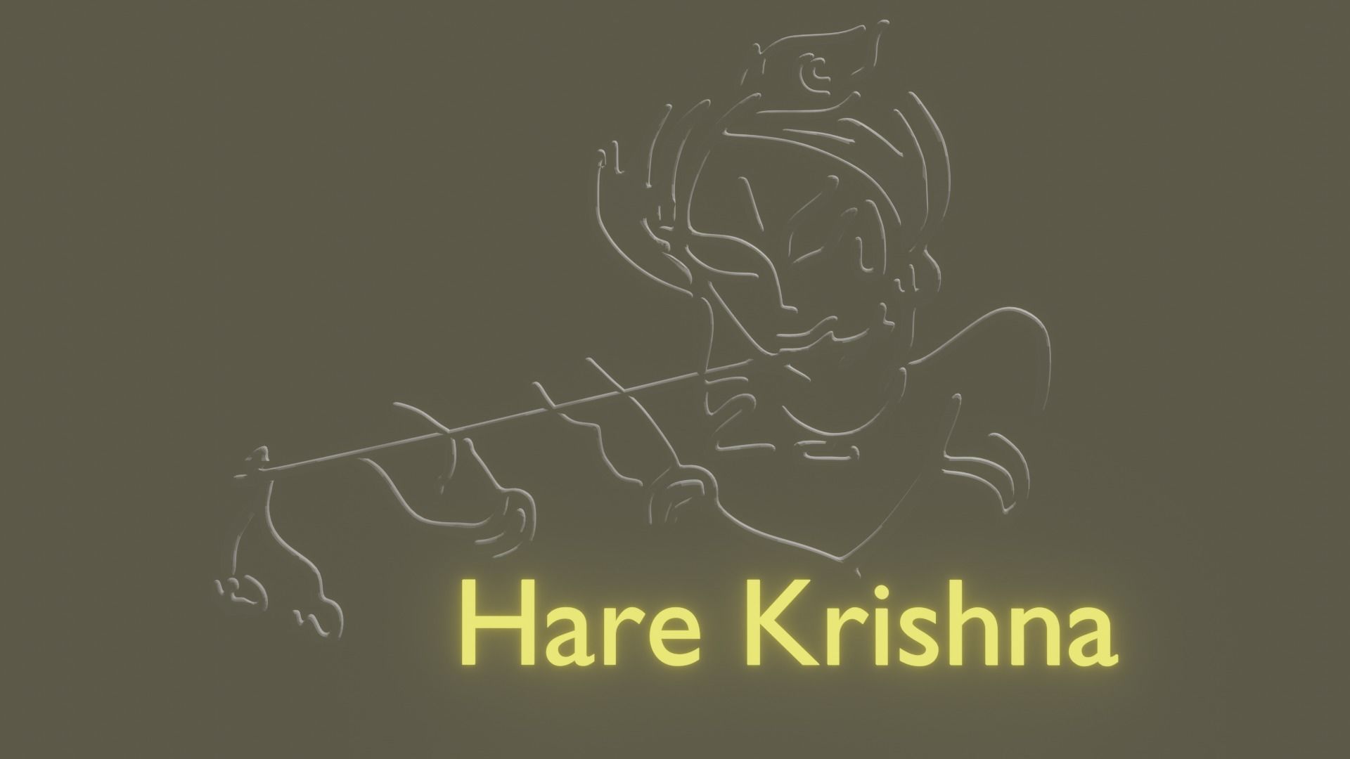 Krishna Art 3D model_11