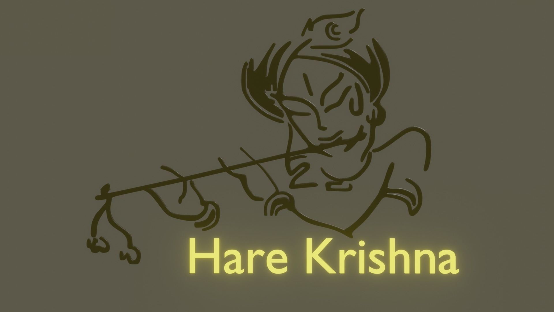 Krishna Art 3D model_14