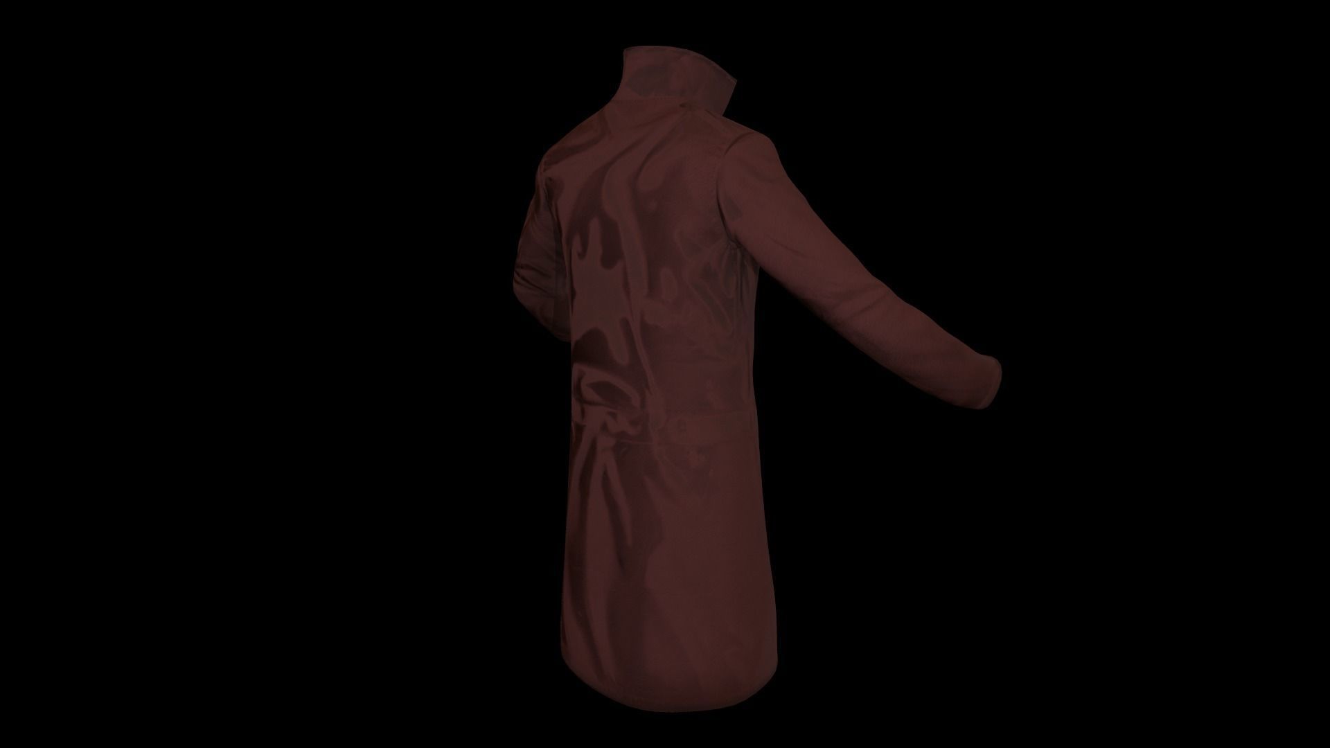 Coat 1 Low-poly 3D model_12